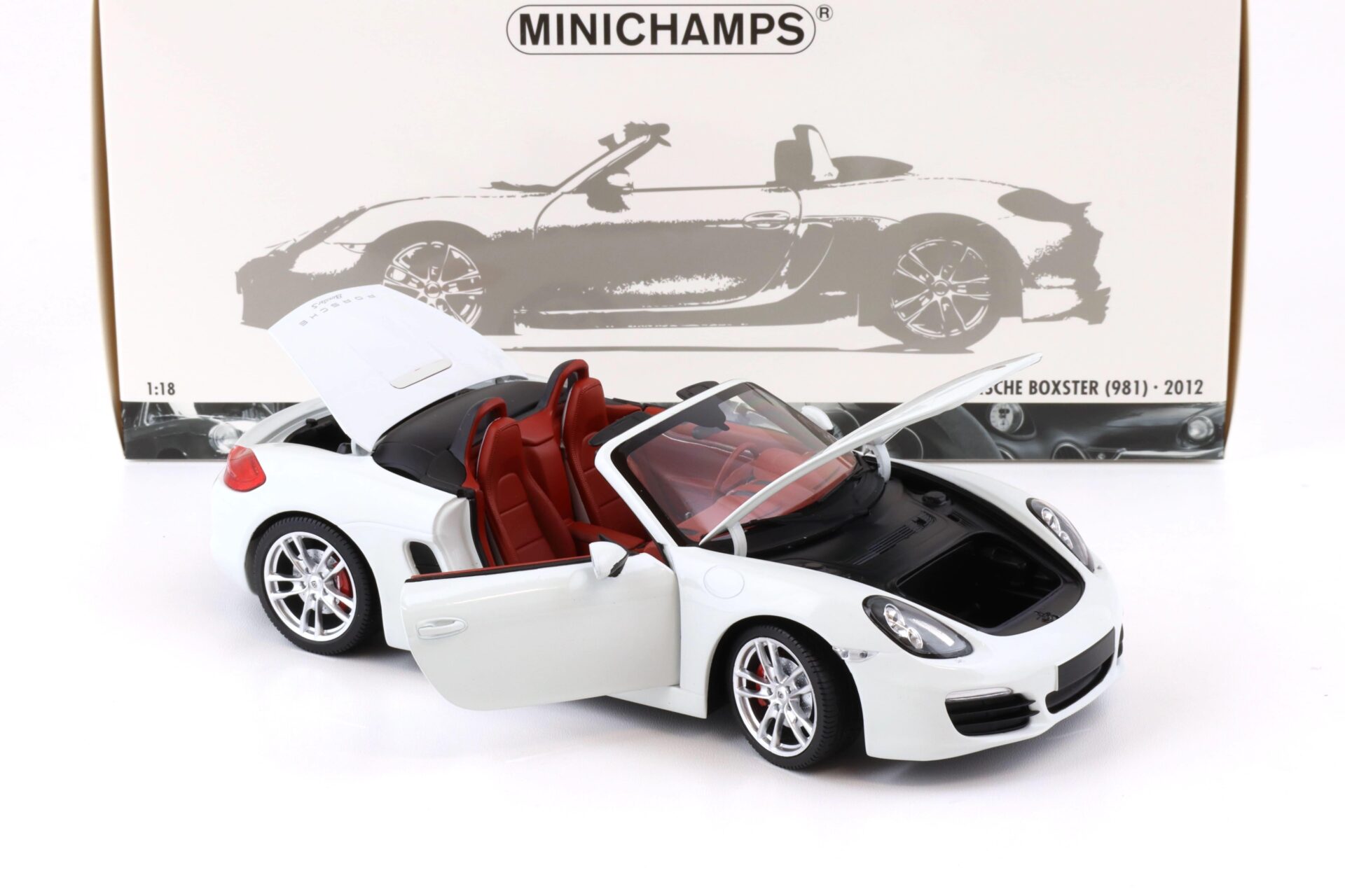 1:18 Minichamps Porsche Boxster S (981) white 2012