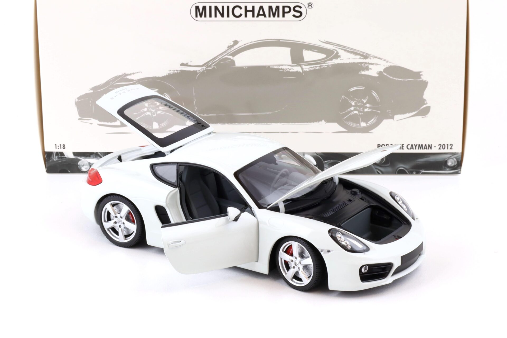 1:18 Minichamps Porsche Cayman S white 2012