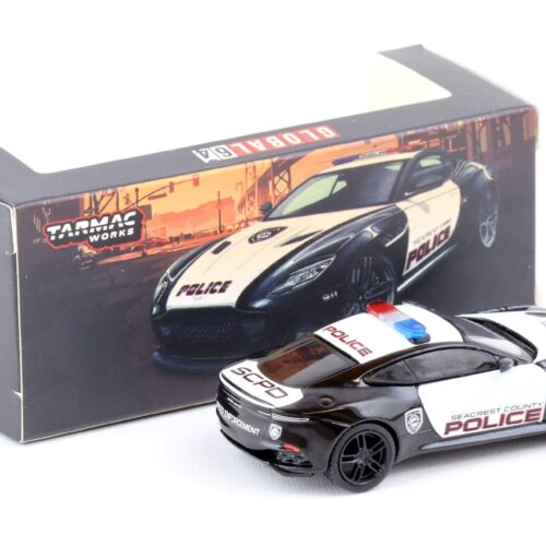 1:64 Tarmac Works Aston Martin DBS Superleggera Police Car black/ white