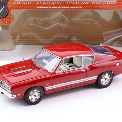 1:18 Highway61 1968 Plymouth Barracuda Formel S red 50429
