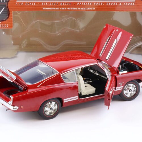 1:18 Highway61 1968 Plymouth Barracuda Formel S red 50429