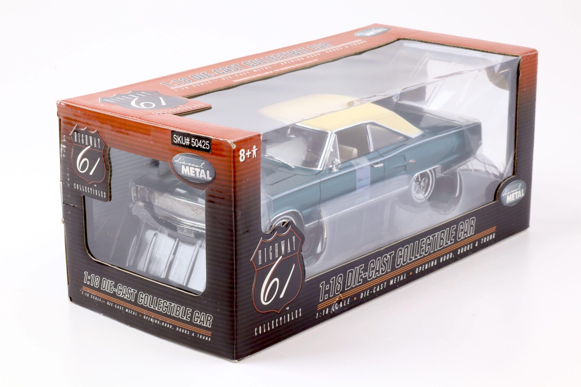 1:18 Highway61 1967 Dodge Coronet R/T green/ beige 50425