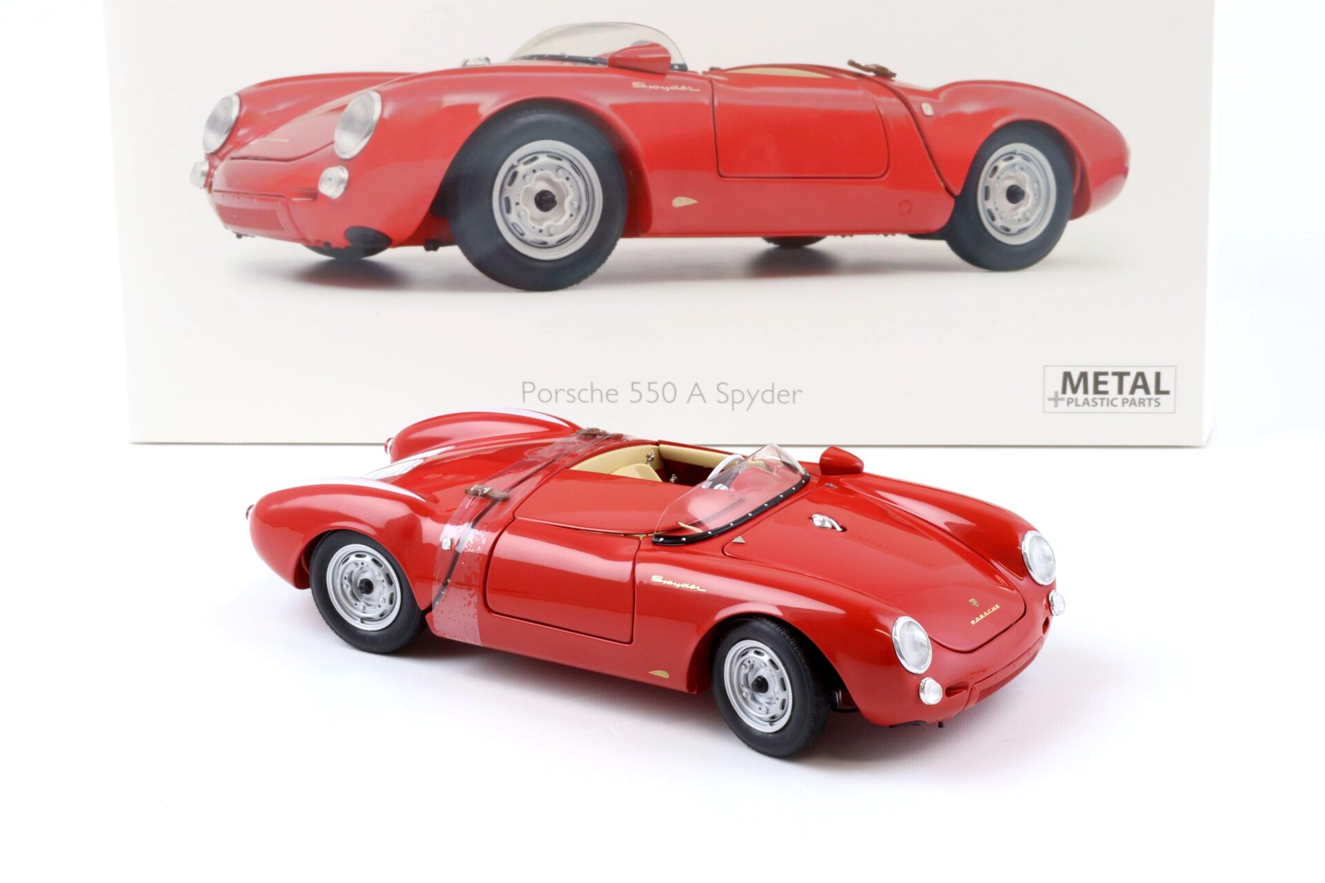 1:18 Schuco Porsche 550 A Spyder 1953-1957 red