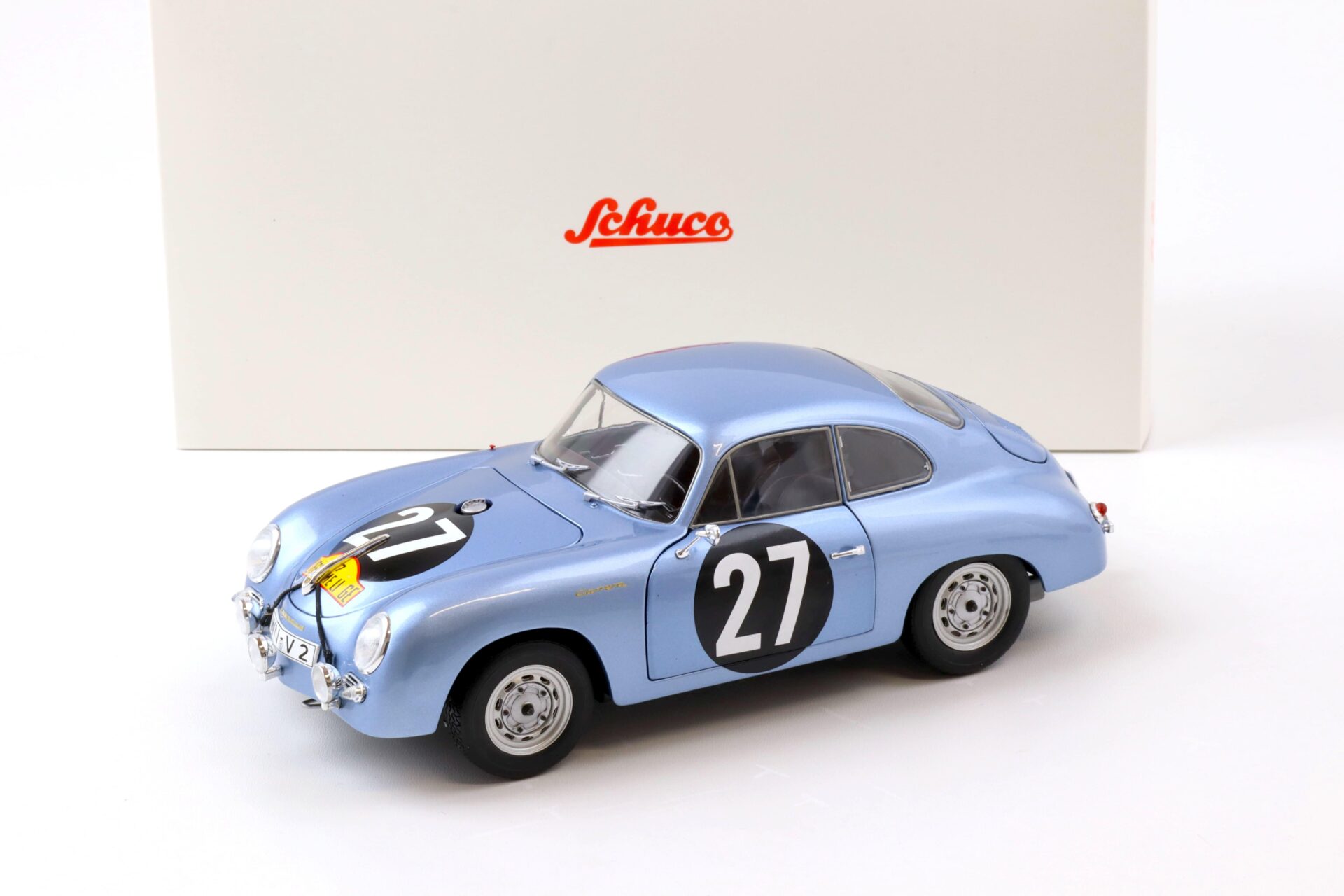 ID 72491 orig 1.jpg 1:18 Schuco Porsche 356 A Carrera Coupe #27 Sieger Lüttich-Rom-Lüttich 1960