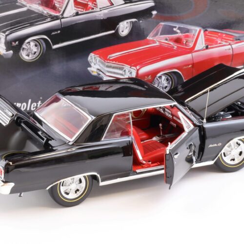 1:18 ACME 1965 Chevrolet Chevelle Z16 Malibu black with red interior