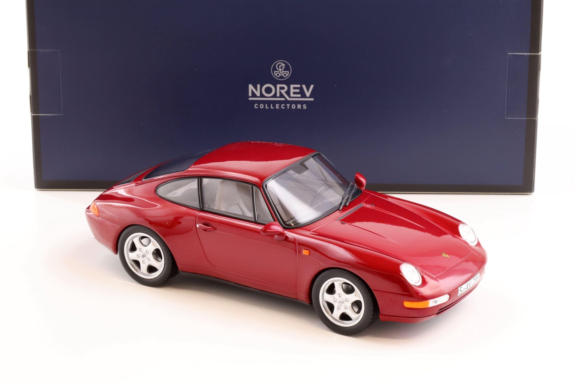 1:18 Norev Porsche 911 (993) Carrera Coupe 1994 red metallic - Limited 200 pcs.