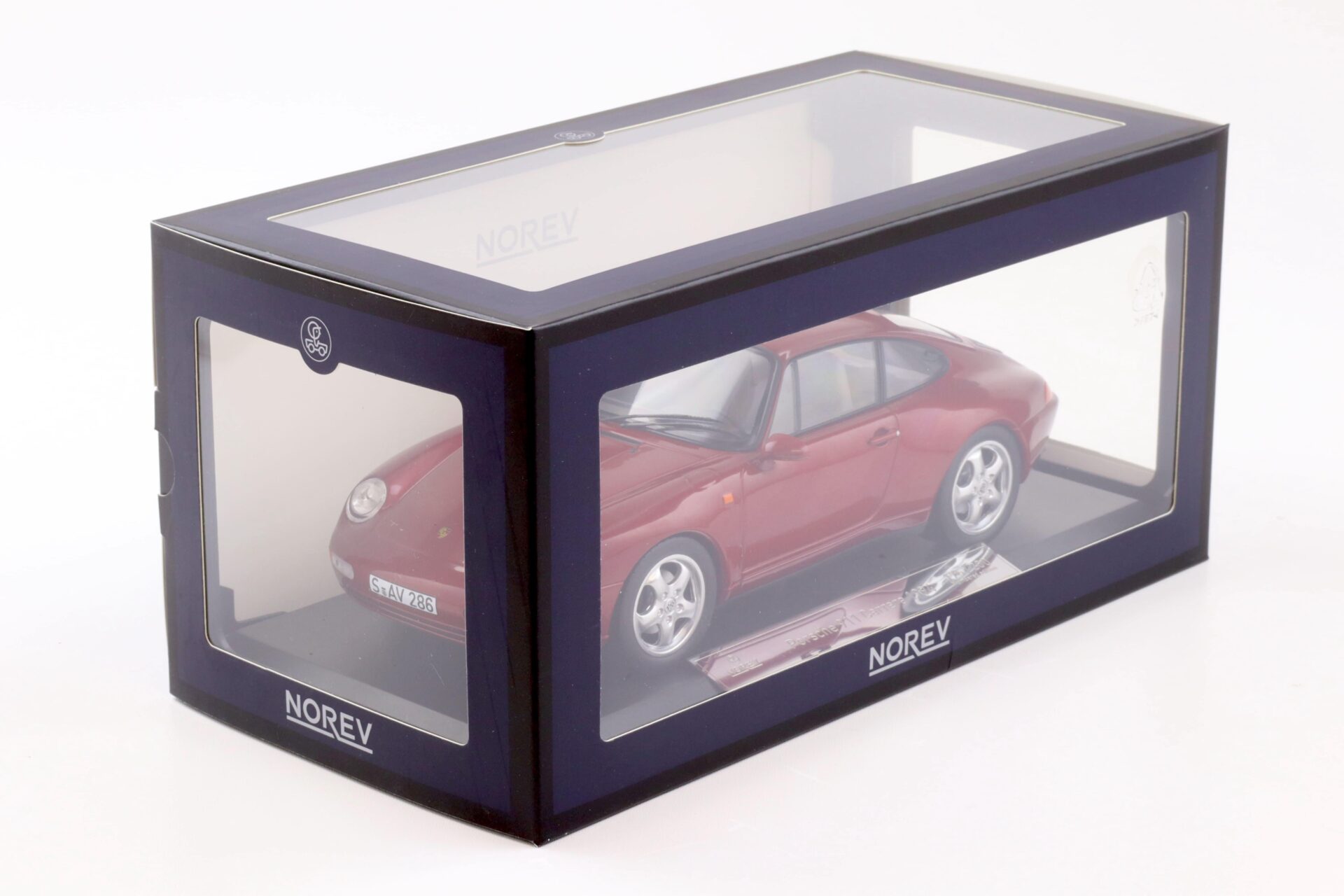 1:18 Norev Porsche 911 (993) Carrera Coupe 1994 red metallic - Limited 200 pcs.