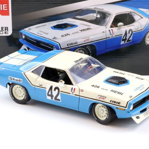 1:18 ACME 1970 Plymouth Barracuda #42 Chrysler of France Henri Chemin #42