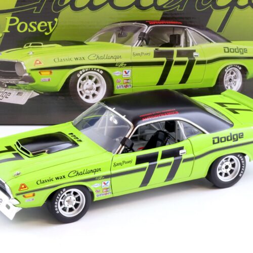 1:18 ACME 1970 Dodge Challenger Trans Am Sam Posey #77 green