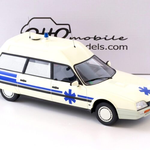 1:18 OTTO mobile OT367 Citroen CX Break Ambulance Quasar Heuliez white 1987