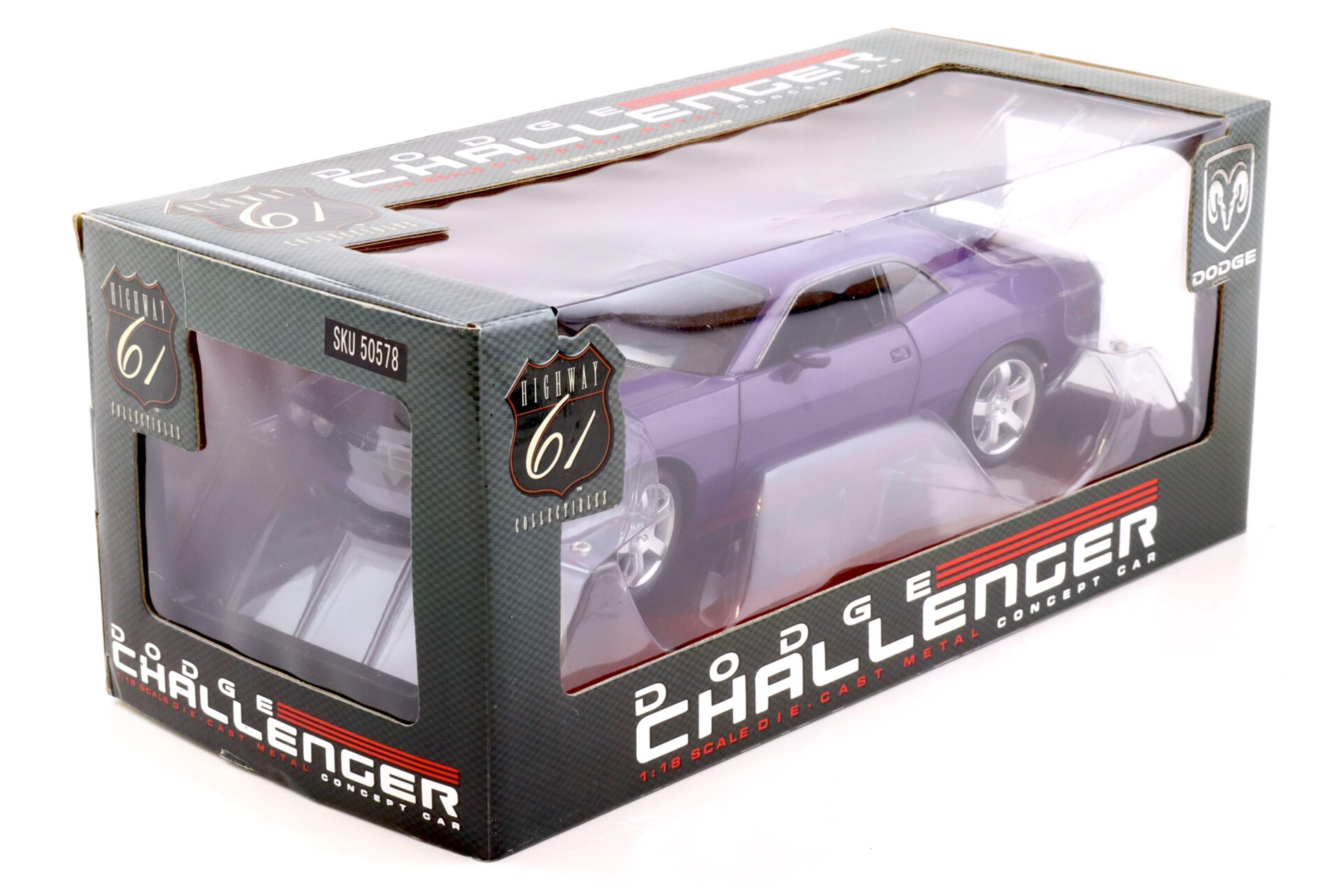 1:18 Highway61 Dodge Challenger Concept Car purple metallic