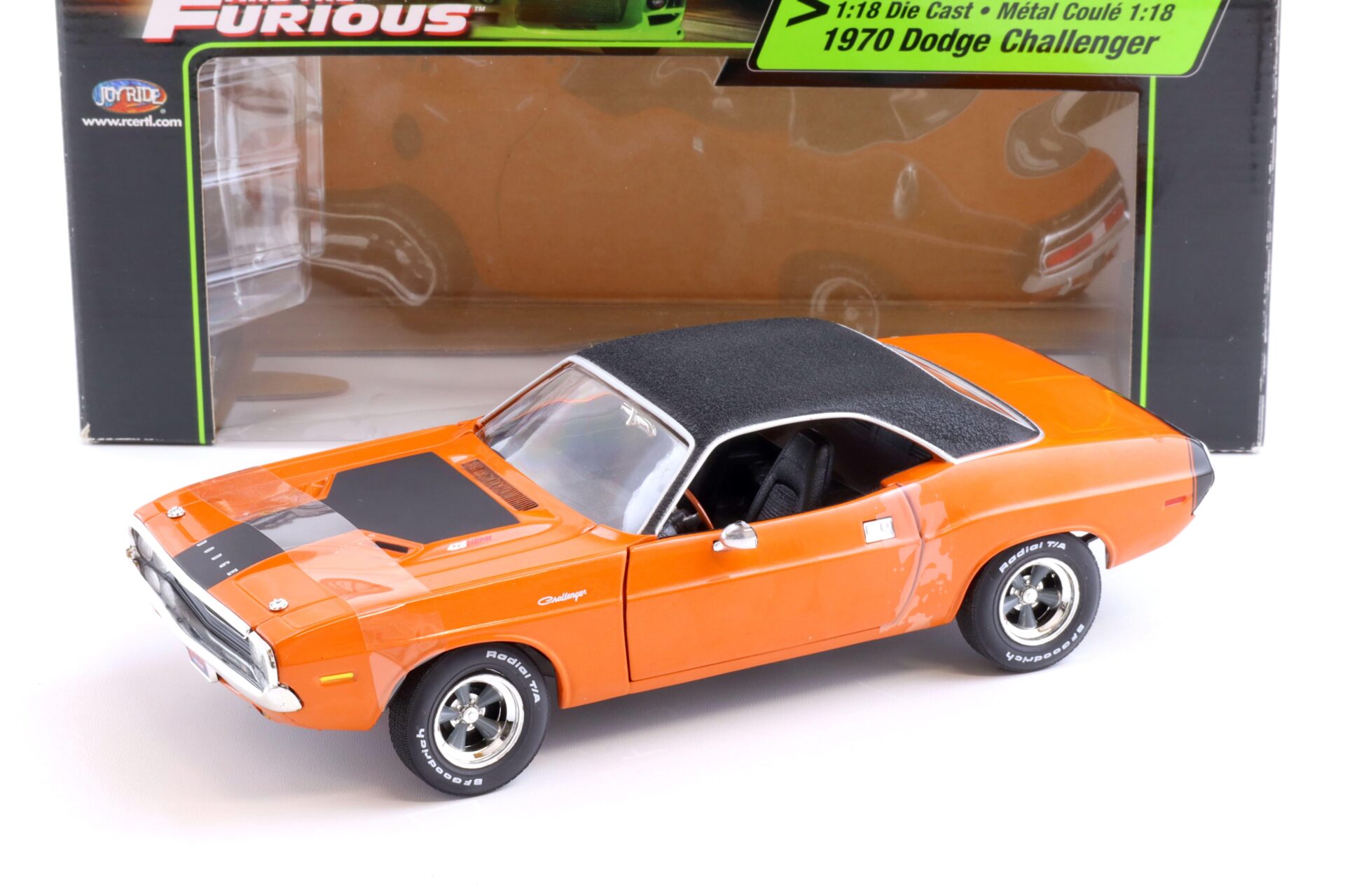 1:18 Ertl 1970 Dodge Challenger The Fast and The Furious orange/black