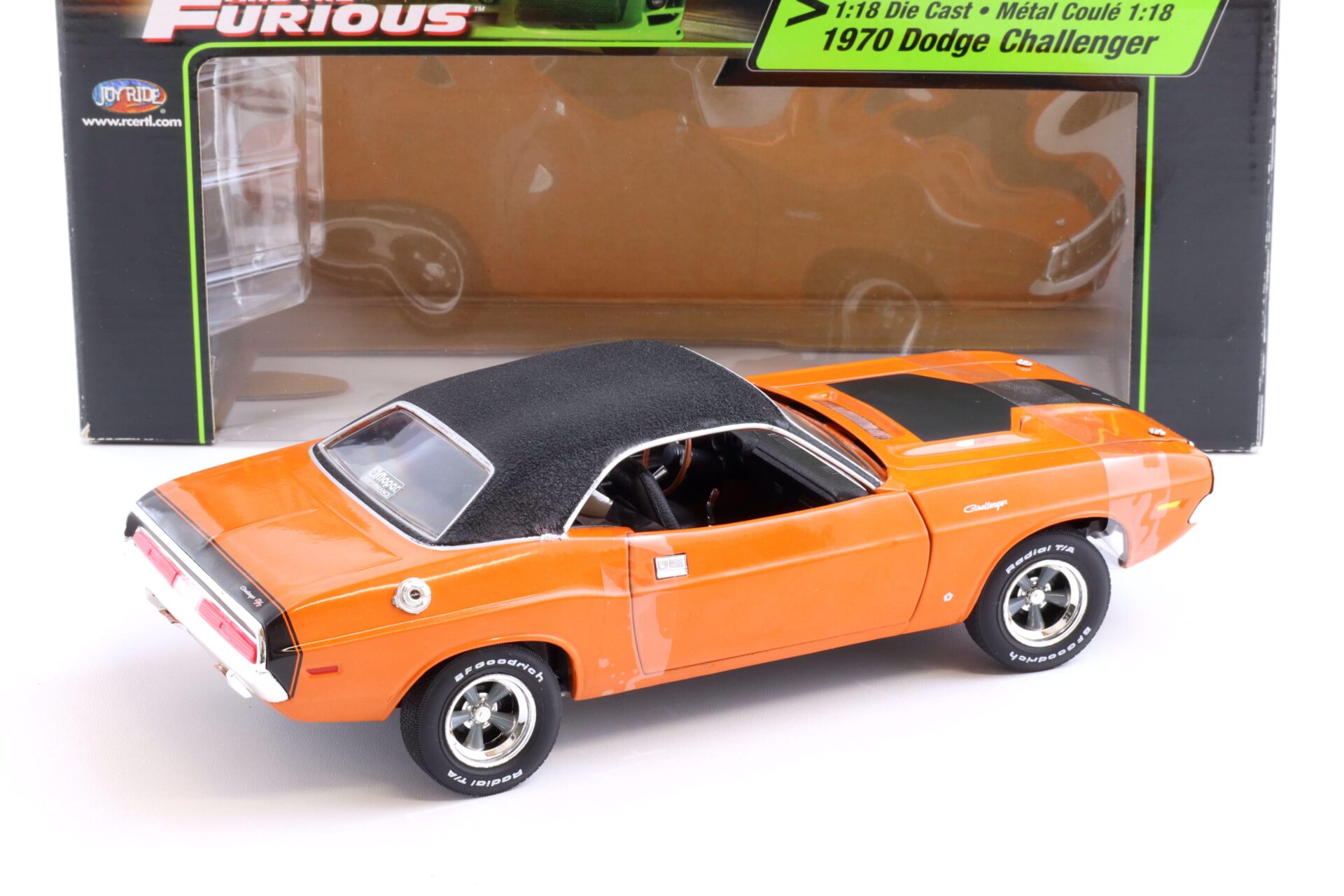 1:18 Ertl 1970 Dodge Challenger The Fast and The Furious orange/black