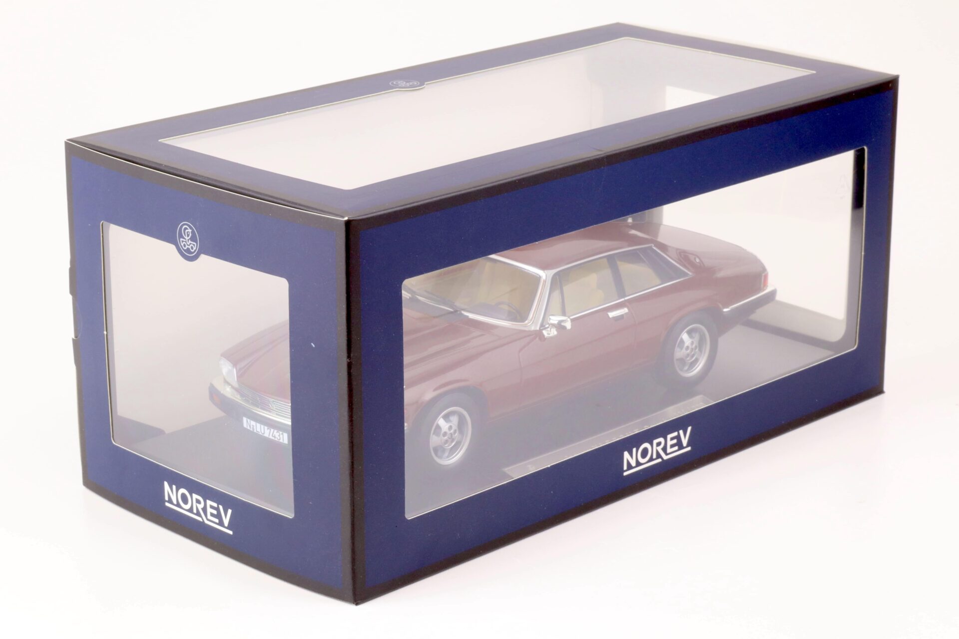 1:18 Norev Jaguar XJ-S 5.3 H.E. Coupe 1982 red metallic - Limited 200 pcs.