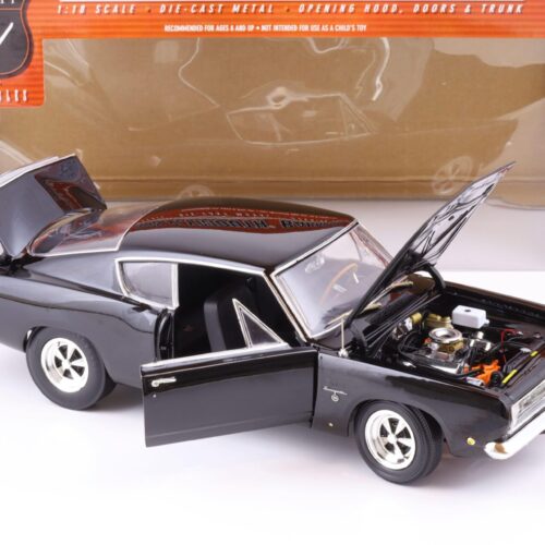 1:18 Highway61 Plymouth Barracuda Super Street Cuda 1968 black