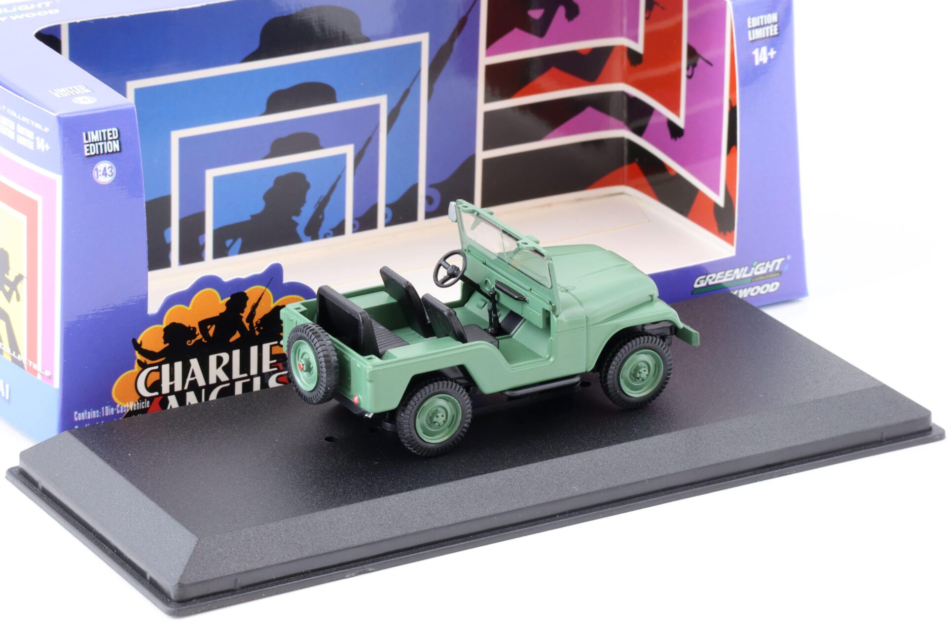 1:43 Greenlight 1952 Willys M38 A1 dark green CHARLIEÂ´S ANGELS