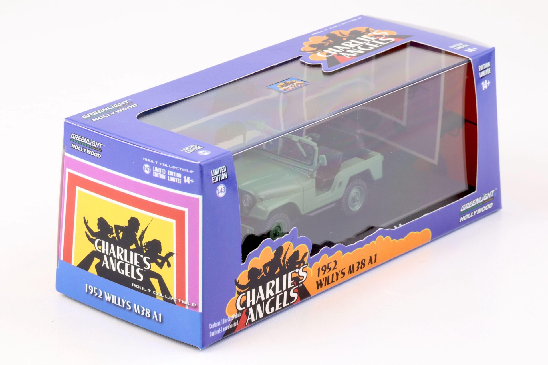 1:43 Greenlight 1952 Willys M38 A1 dark green CHARLIE´S ANGELS