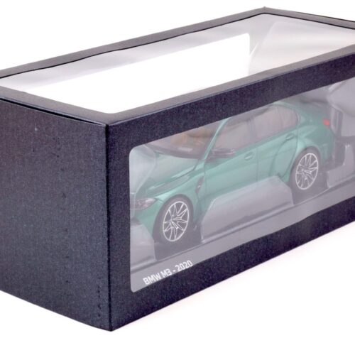 1:18 Minichamps BMW M3 G80 Competition green metallic 2020 DEALER VERSION