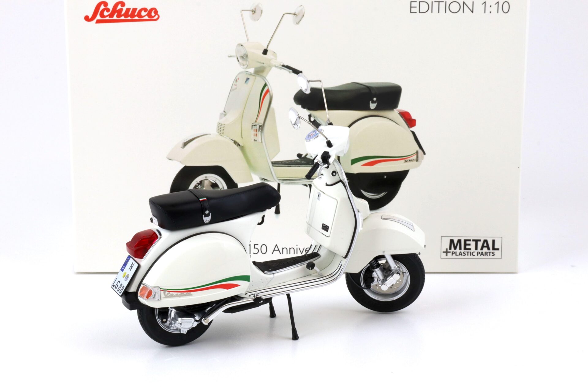 1:10 Schuco Vespa PX 150 white "150 Anniversario Unita d´Italia"