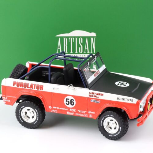 1:18 Greenlight 1969 Ford Baja Bronco #56 Purolator Tribute Edition