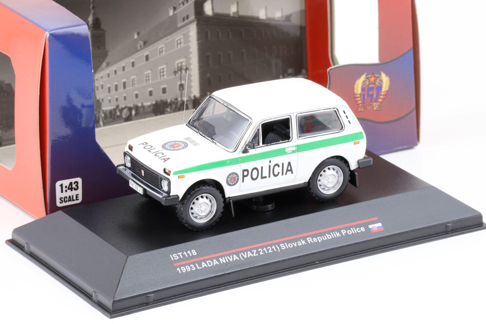 1:43 IST Models 1993 Lada Niva (VAZ 2121) Slovak Republik Police white