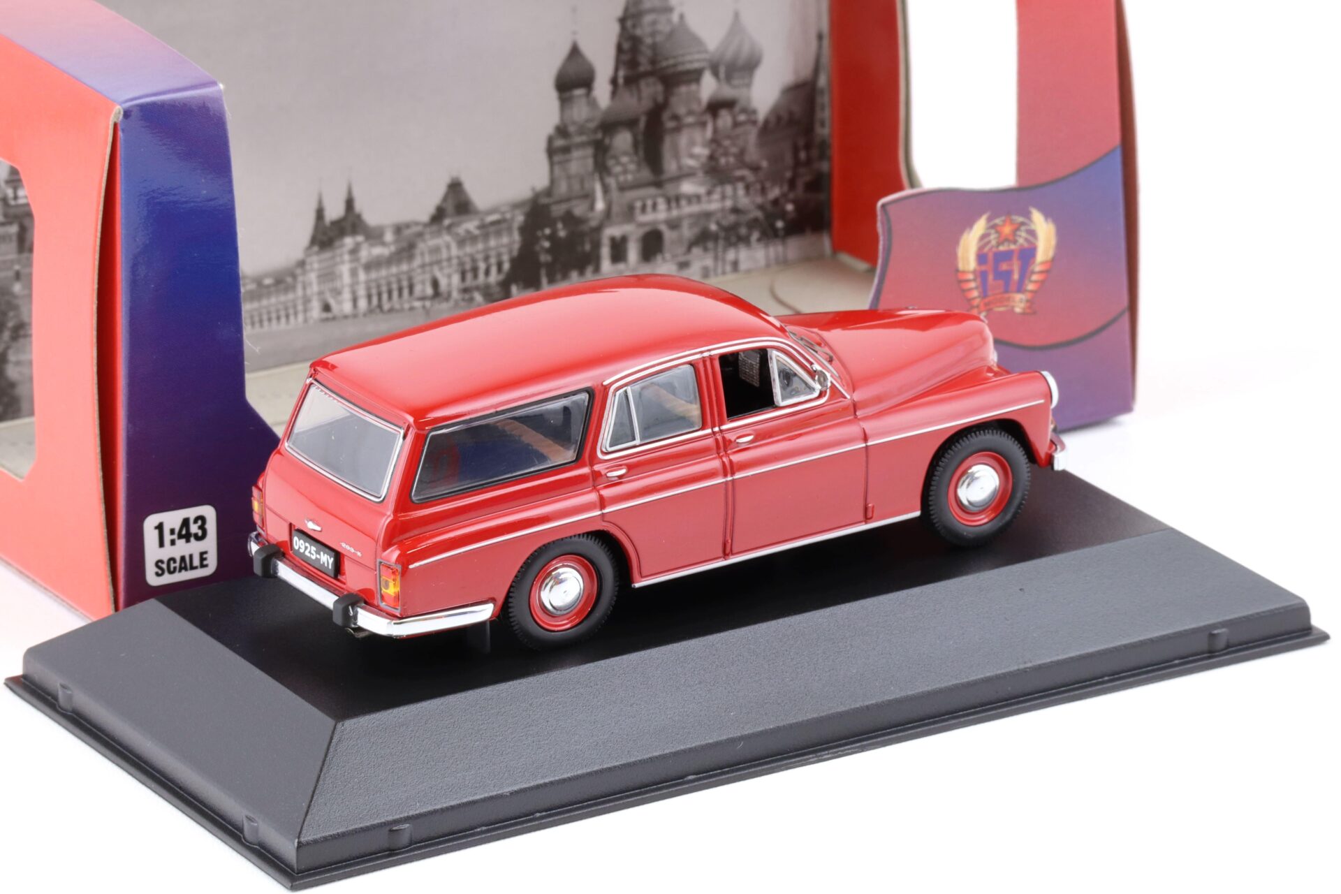1:43 IST Models 1960 Warszawa 203 Kombi dark red