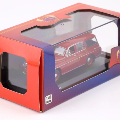 1:43 IST Models 1960 Warszawa 203 Kombi dark red