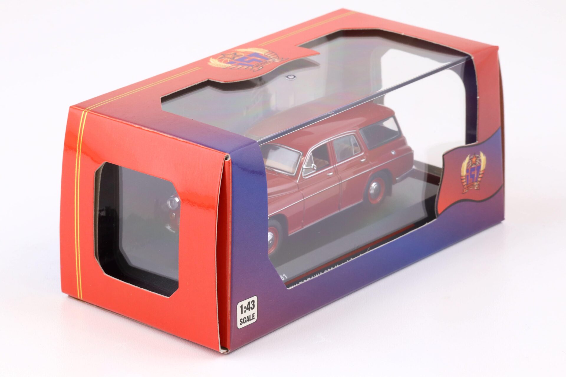 1:43 IST Models 1960 Warszawa 203 Kombi dark red