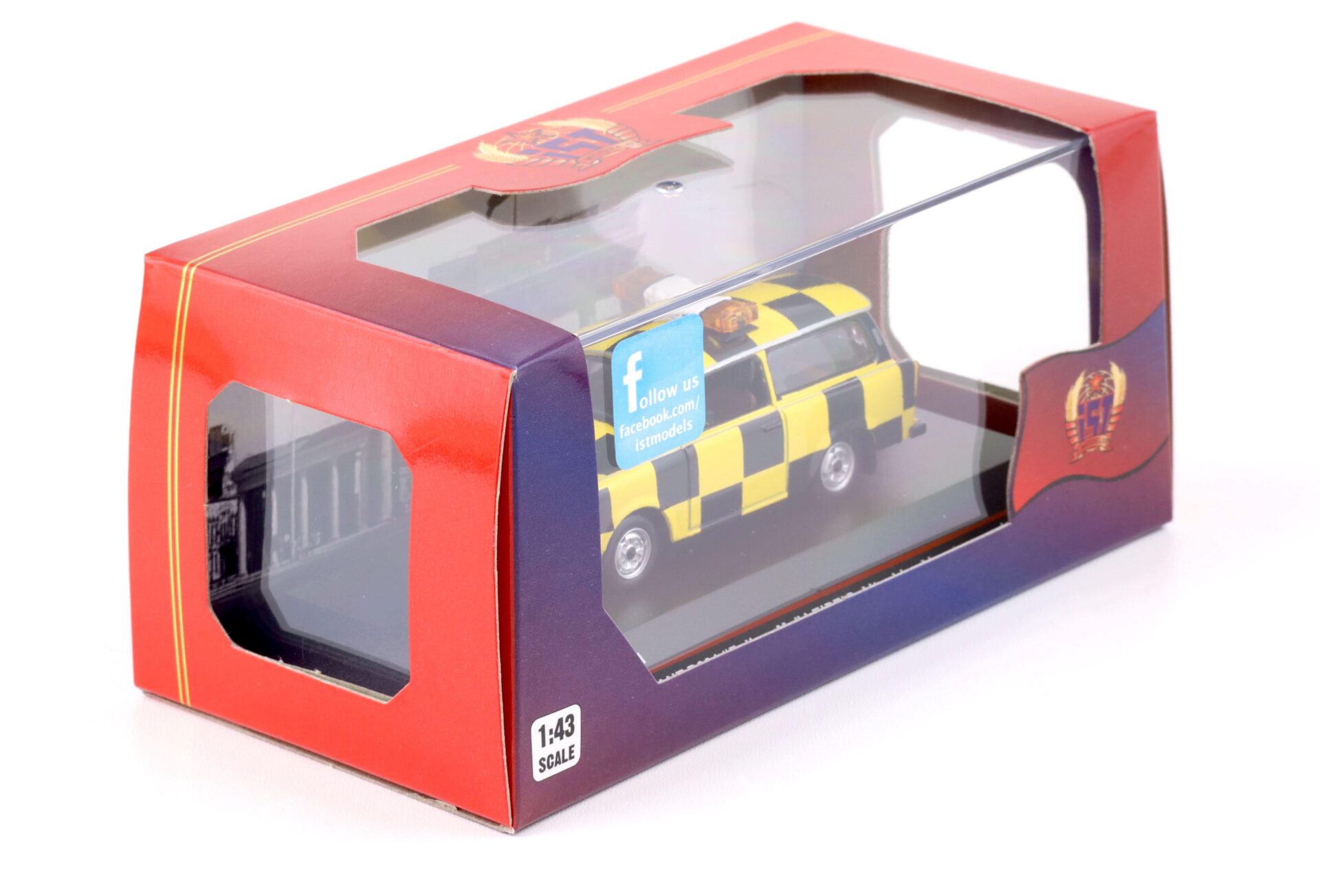 1:43 IST Models Trabant P601 Follow-Me Leipzig-Altenburg Airport yellow / black