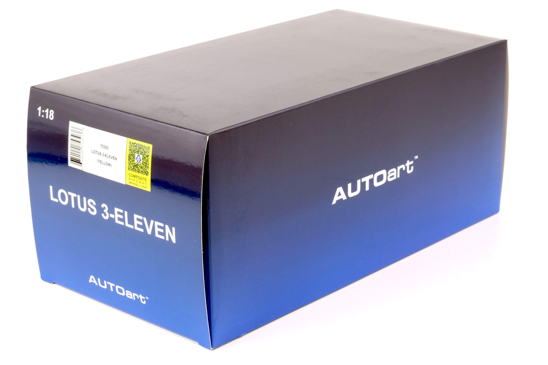 1:18 AUTOart Lotus 3-Eleven yellow/ black 75393
