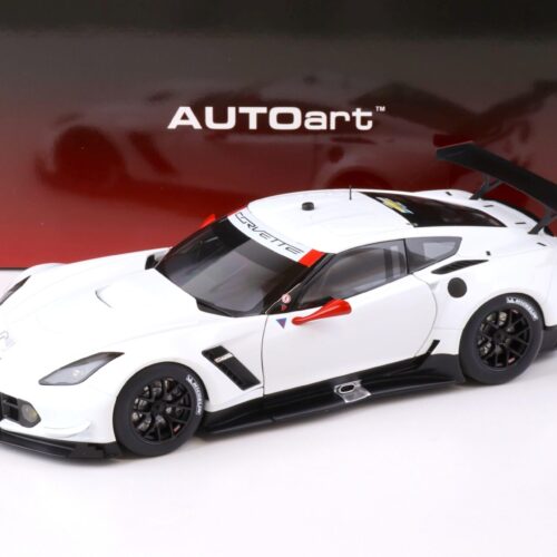 1:18 AUTOart Chevrolet Corvette C7.R Plain Color Version white/ red accents 81650