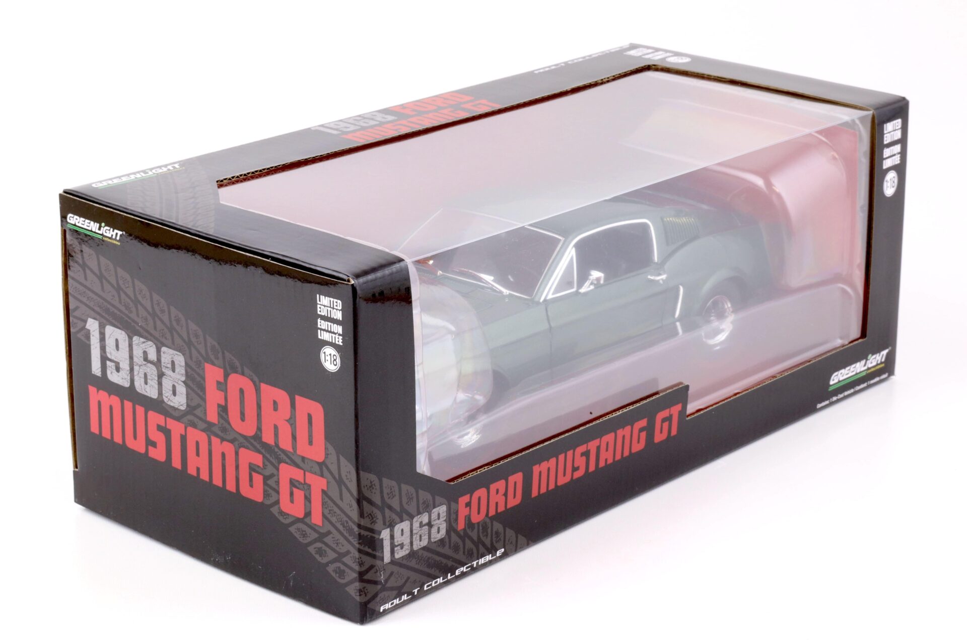 1:18 Greenlight 1968 Ford Mustang GT Fastback highland green metallic