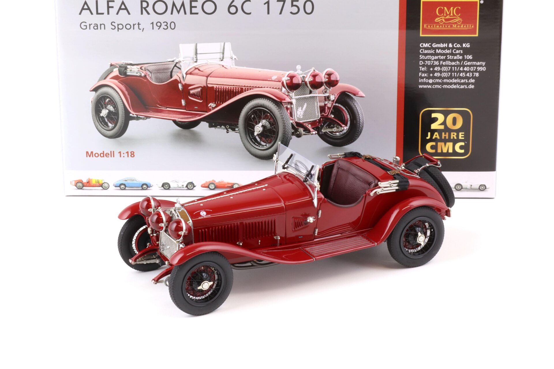 ID 73621 orig.jpg 1:18 CMC Alfa Romeo 6C 1750 GS Gran Sport 1930 dark red M-138