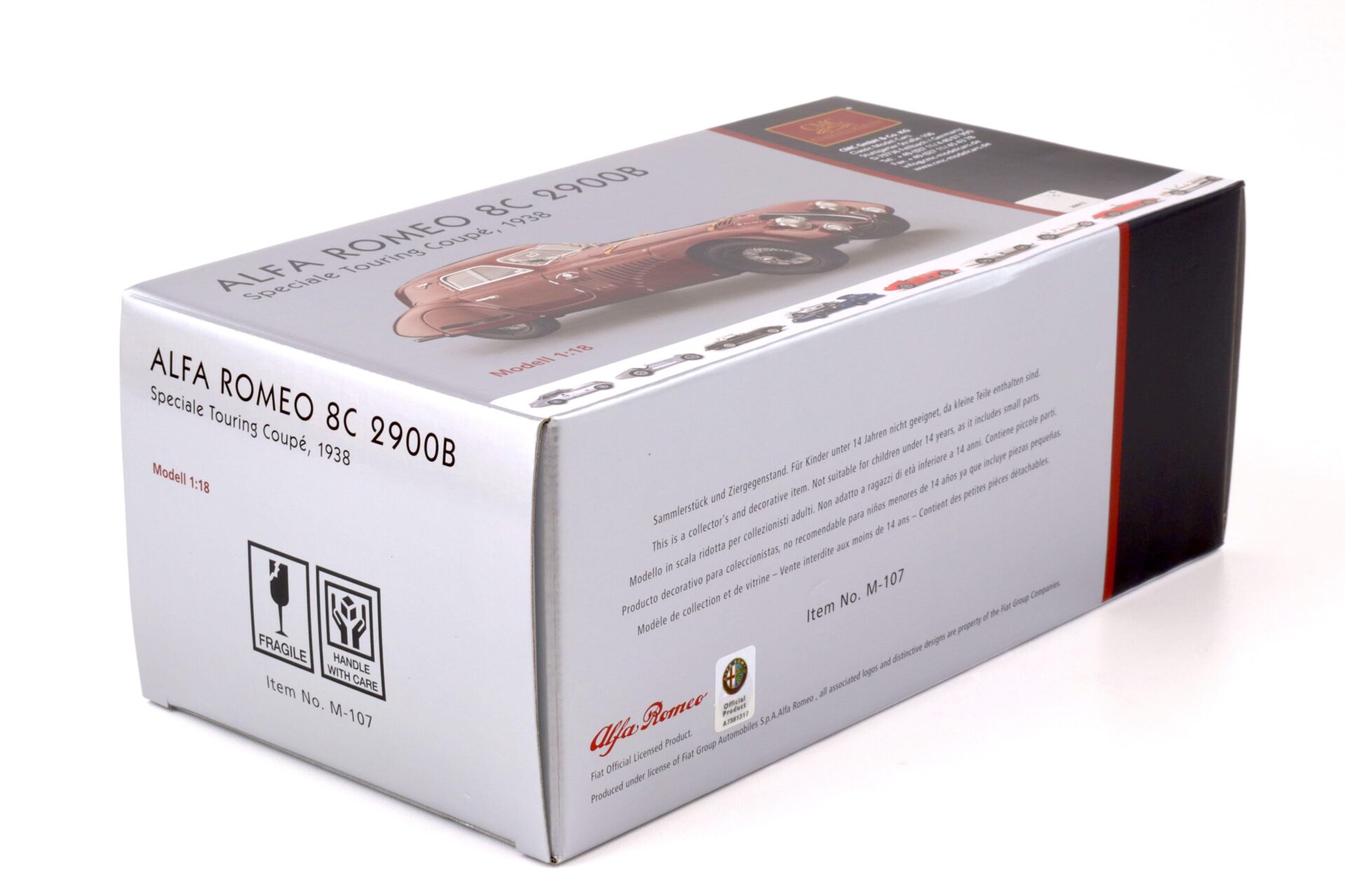 1:18 CMC Alfa Romeo 8C 2900B Speciale Touring 1938 dark red M-107