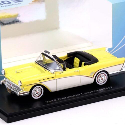 1:43 NEO 1957 Buick Roadmaster Convertible light yellow / white