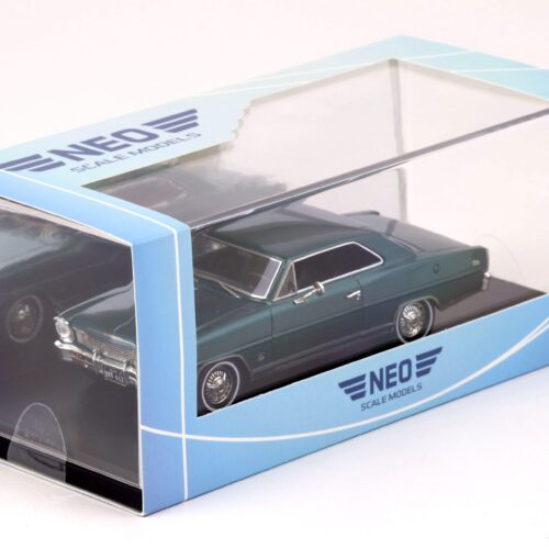 1:43 NEO 1966 Chevrolet Nova SS Hardtop metallic dark green