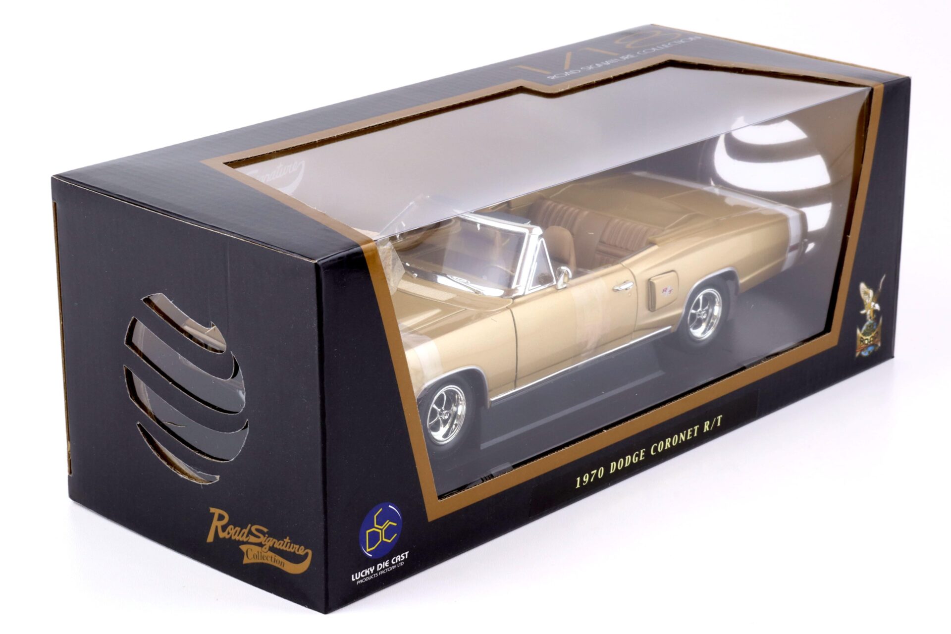 1:18 Road Signature 1970 Dodge Coronet R/T Convertible golden brown