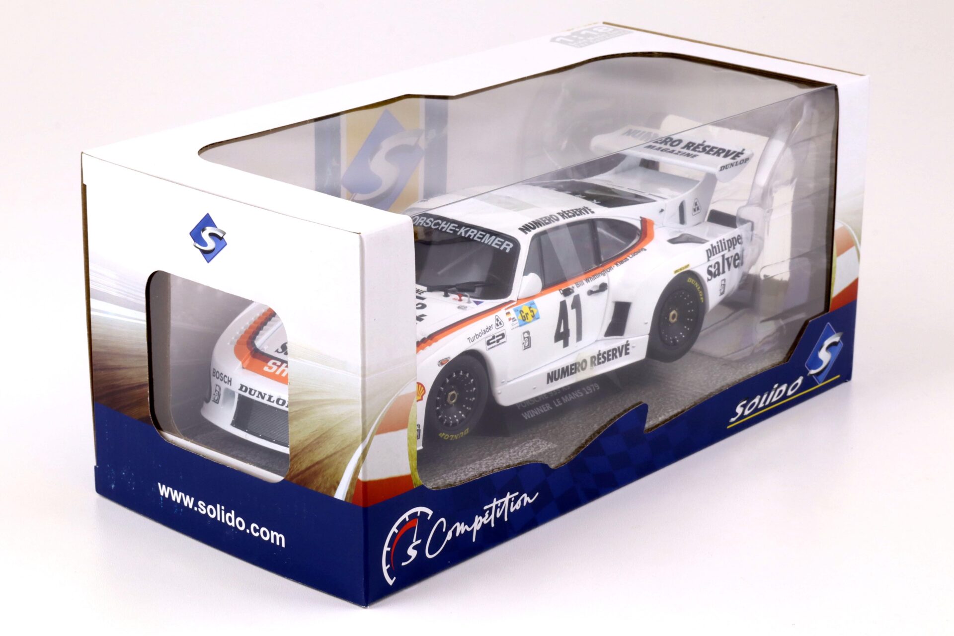 1:18 Solido Porsche 935 K3 Winner Le Mans 1979 #41 white