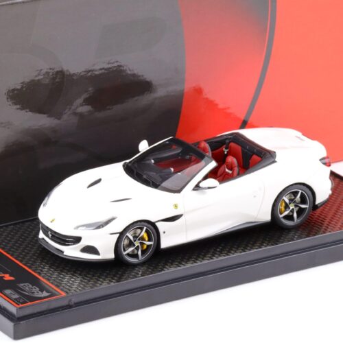 1:43 BBR Ferrari Portofino M Spider Bianco Cervino/ red interior - Limited 24 pcs.