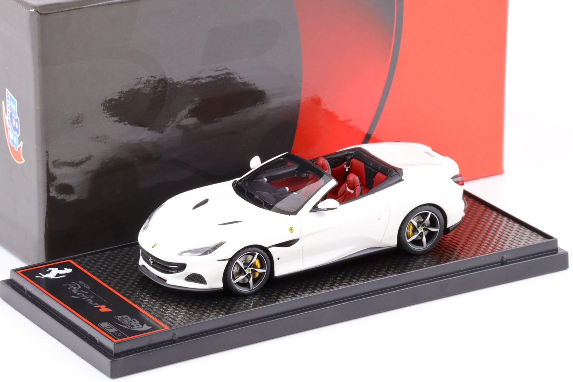 1:43 BBR Ferrari Portofino M Spider Bianco Cervino/ red interior - Limited 24 pcs.