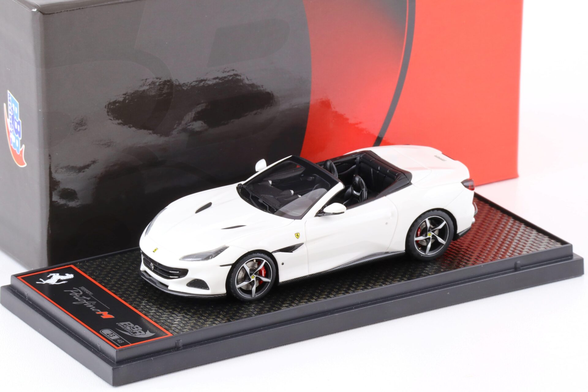 1:43 BBR Ferrari Portofino M Spider Bianco Cervino/ black interior - Limited 48 pcs.