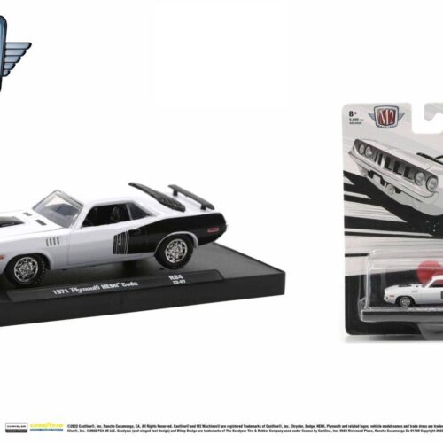 1:64 M2 Machines 1971 Plymouth Hemi Cuda white/ black R84
