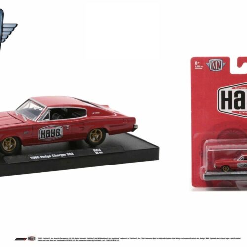 1:64 M2 Machines 1966 Dodge Charger 383 red HAYS R84