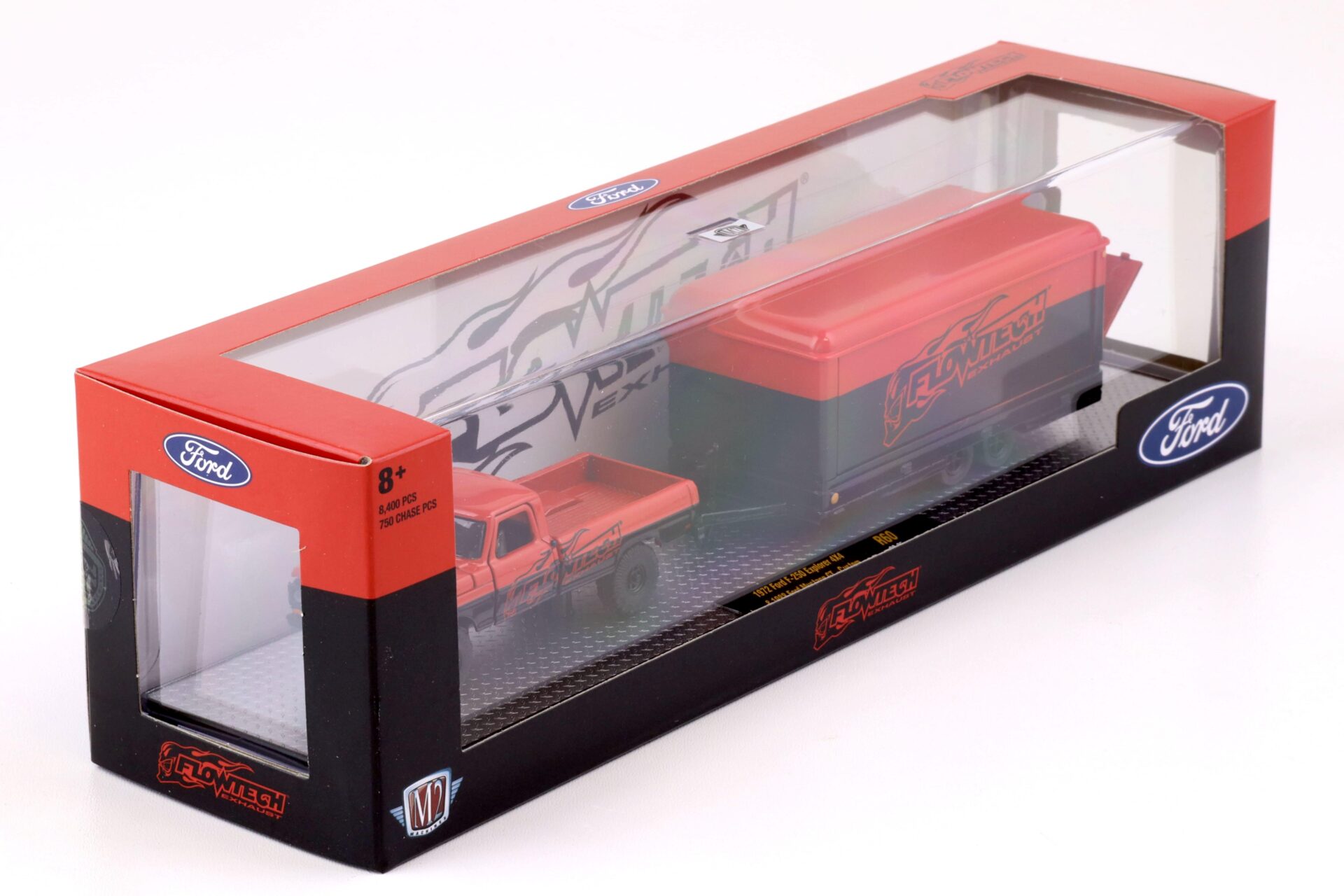 1:64 M2 Machines 1972 Ford F-250 Explorer 4x4 & 1988 Ford Mustang GT Custom FLOWTECH EXHAUST