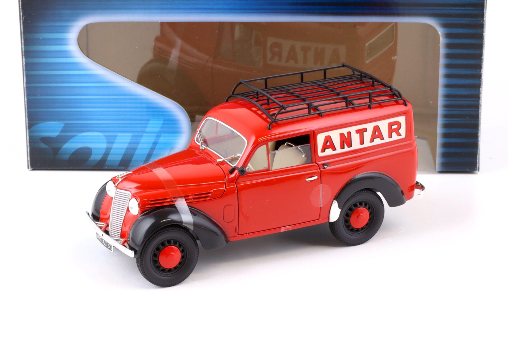 1:18 Solido Renault Juva 4 Utilitaire ANTAR red