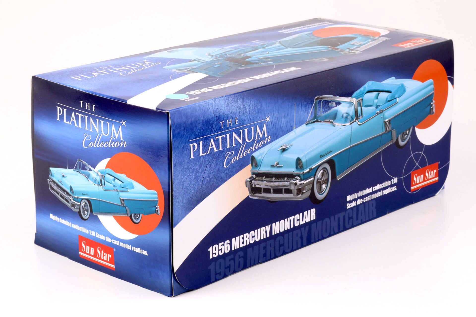 1:18 Sun Star 1956 Mercury MontClair Convertible niagara blue / lauderdale blue