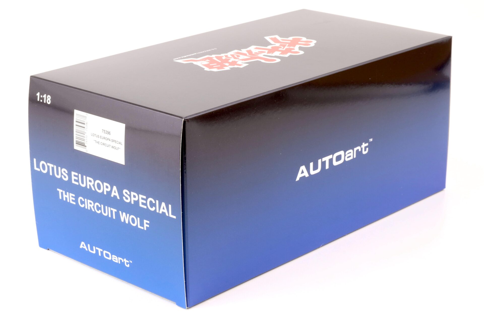 1:18 AUTOart Lotus Europa Special THE CIRCUIT WOLF white/ red 75396