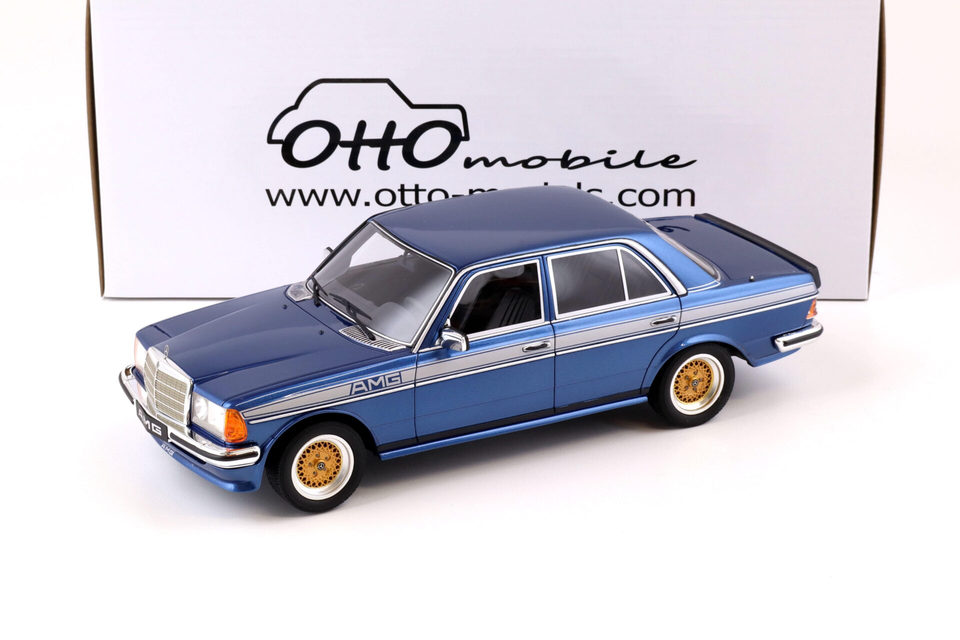 ID 74298 orig 1.jpg 1:18 OTTO mobile OT221 Mercedes-Benz 280E (W123) AMG 1985 lapis blue