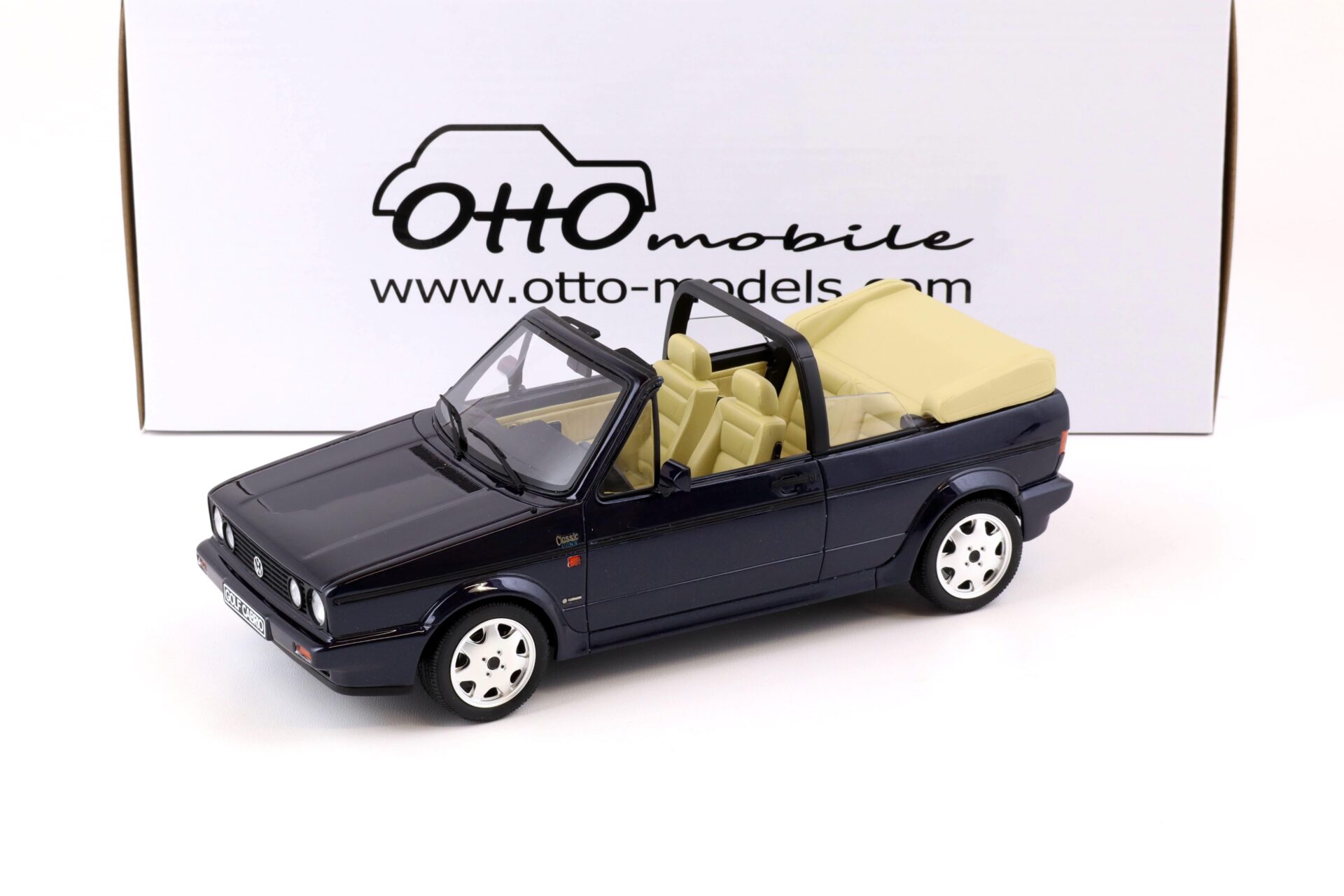 1:18 OTTO mobile OT531 Volkswagen Golf 1-Series Cabriolet Classic Line 1992 blue