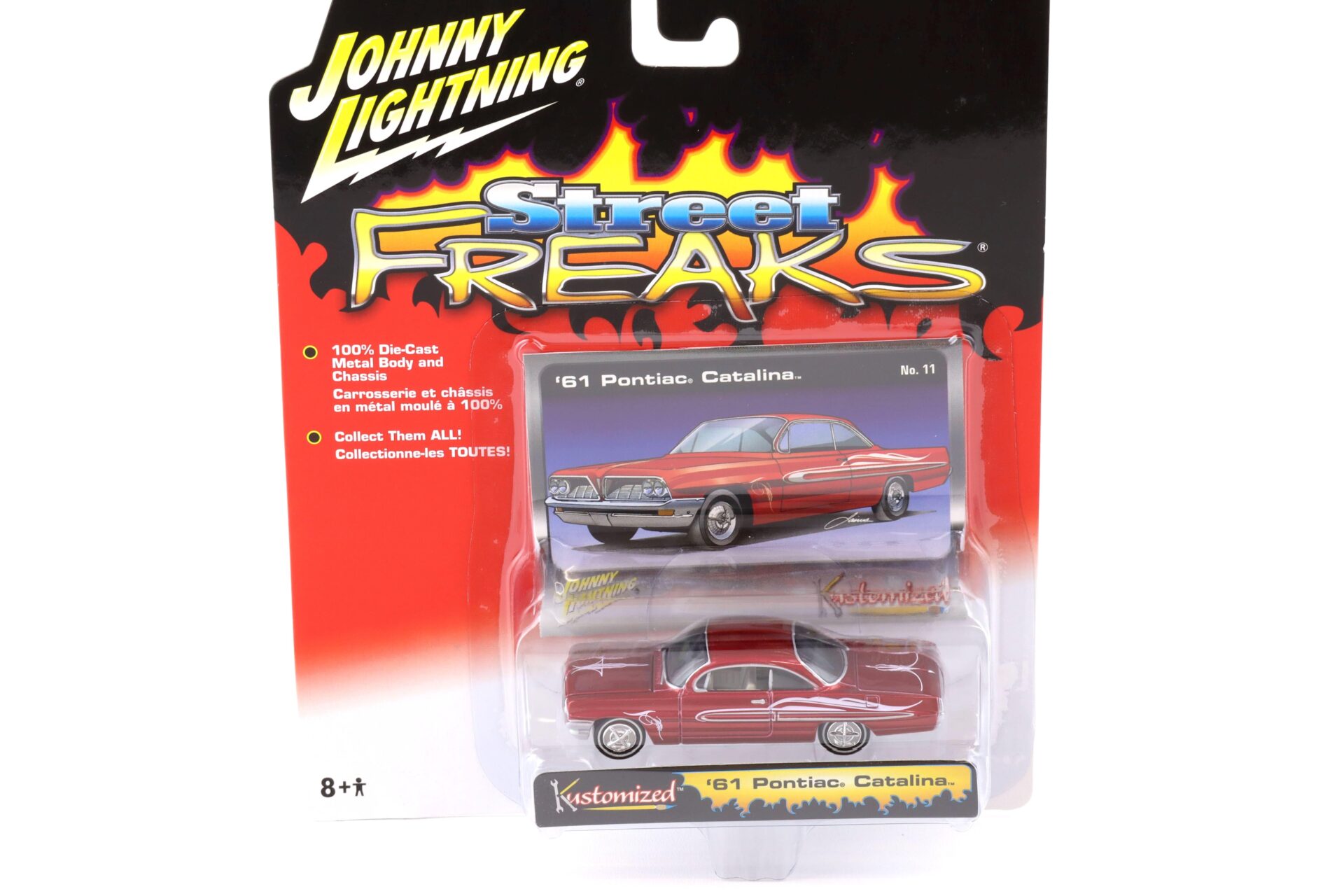 ID 74421 orig.jpg 1:64 Johnny Lightning Street Freaks 50301B Kustomized 1961 Pontiac Catalina red